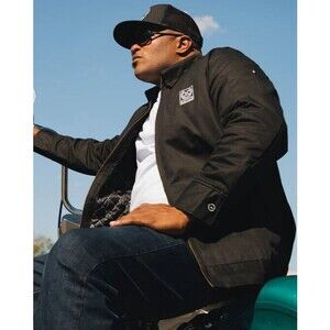 DIXXON Flannel Sz L "The Kennedy" Quilted Lined Work Biker Jacket Mens Brand New